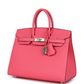 Birkin 25 Rose Azalee Epsom Palladium Hardware