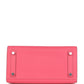 Birkin Sellier 25 Rose Azalee Epsom Palladium Hardware