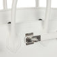 Birkin 25 New White Swift Palladium Hardware