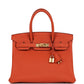 Birkin 30 Terre Battue Togo Gold Hardware