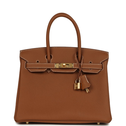 Birkin 30 Gold Togo Gold Hardware