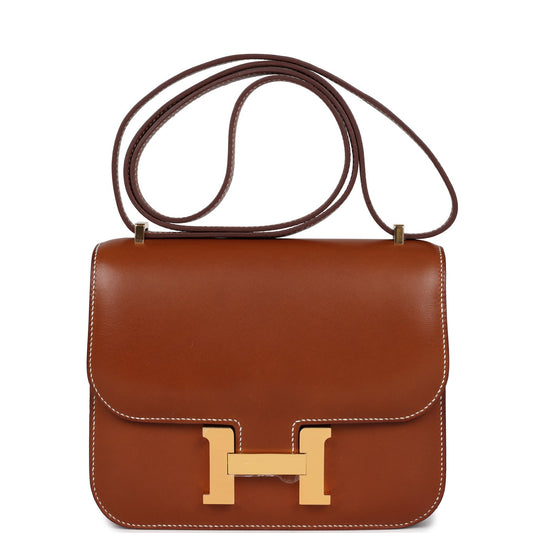 Constance 18 Fauve Barenia Gold Hardware