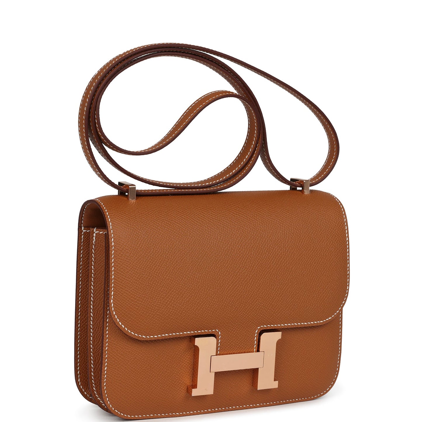 Constance 18 Gold Epsom Rose Gold Hardware