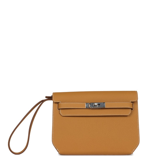 Kelly Depeches 25 Naturel Sable Togo Palladium Hardware