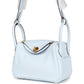 Mini Lindy Bleu Brume Swift Gold Hardware