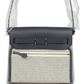 Herbag Zip 20 Mini Ecru and Ardoise Toile H Canvas and Ardoise Vache Hunter Palladium Hardware