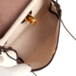 Herbag Zip 20 Mini Ecru and Beige Toile H Canvas and Ebene Vache Hunter Gold Hardware
