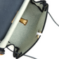 Herbag Zip 20 Mini Ecru and Vert Moyen Toile H Canvas and Black Vache Hunter Gold Hardware