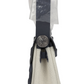Herbag Zip 20 Mini Ecru and Bleu Glacier Toile H Canvas and Ardoise Vache Hunter Palladium Hardware