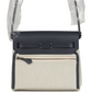 Herbag Zip 20 Mini Ecru and Bleu Glacier Toile H Canvas and Ardoise Vache Hunter Palladium Hardware