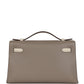 Special Order (HSS) Kelly Pochette Gris Asphalte and Beton Swift Rose Gold Hardware