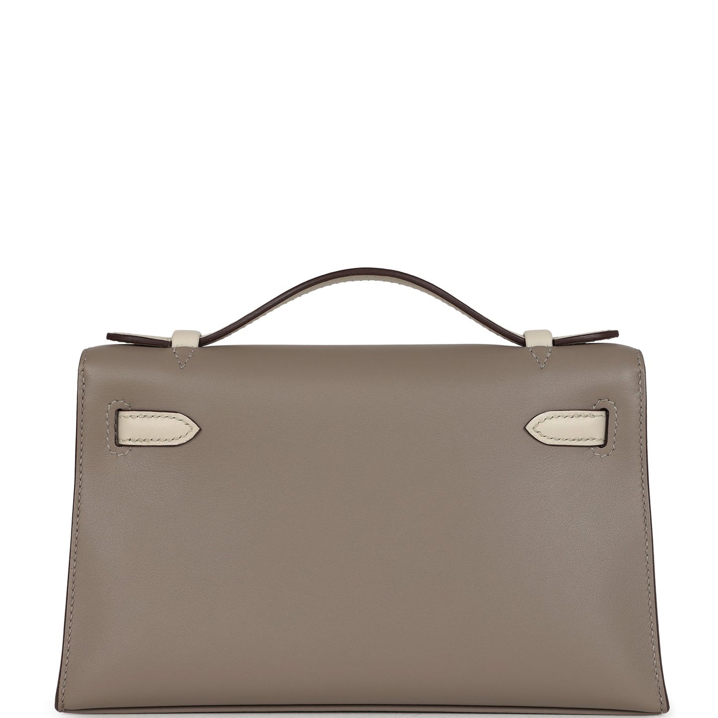 Special Order (HSS) Kelly Pochette Gris Asphalte and Beton Swift Rose Gold Hardware
