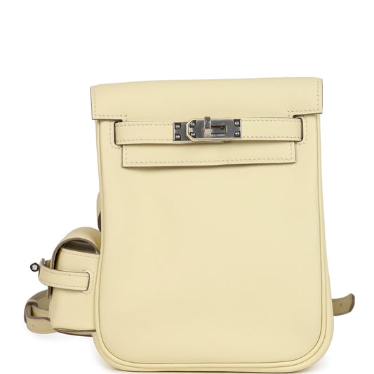 Mini Kelly Jump Backpack Jaune Milton Swift Palladium Hardware