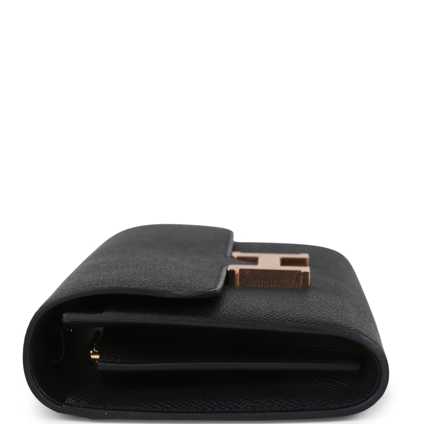 Constance Wallet To Go Black Epsom Rose Gold Hardware
