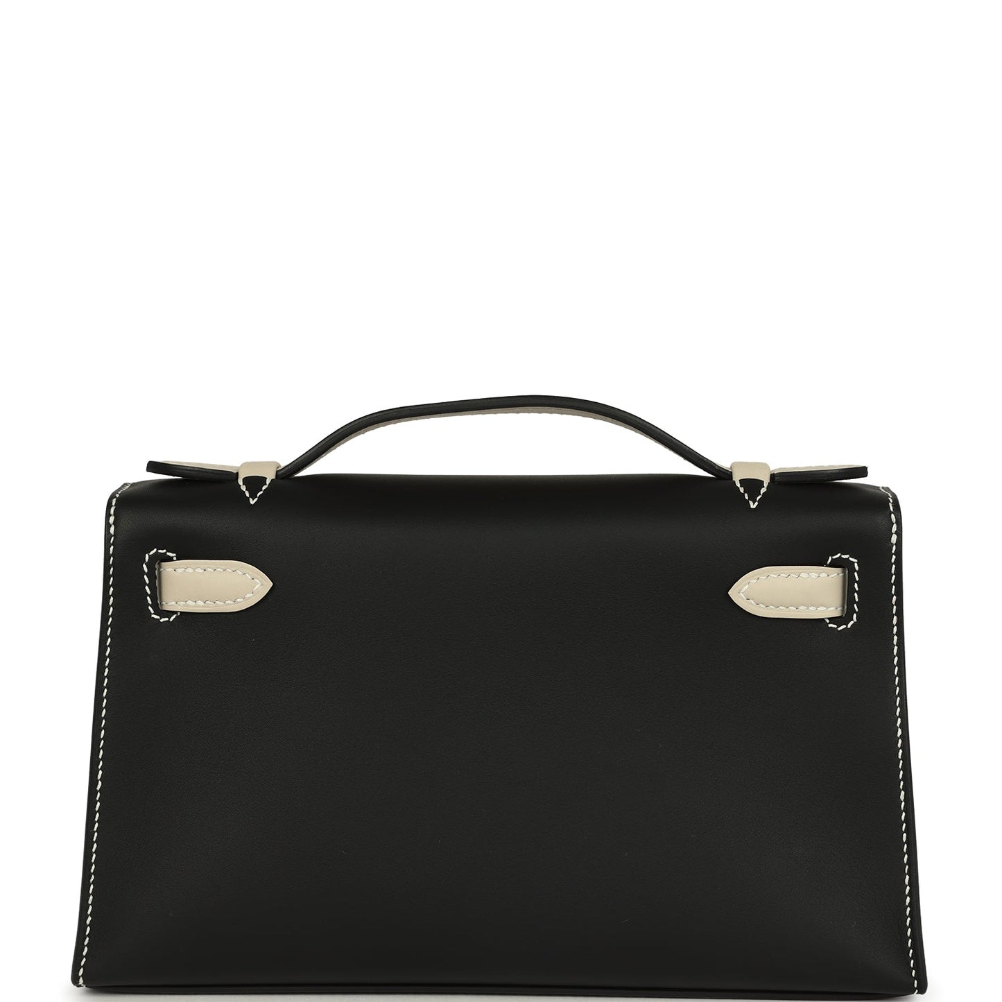 Special Order (HSS) Kelly Pochette Black and Beton Swift Permabrass Hardware
