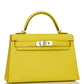 Kelly Sellier 20 Jaune de Naples Verso Chèvre Palladium Hardware