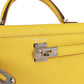 Kelly Sellier 20 Jaune de Naples Verso Chèvre Palladium Hardware