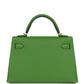 Kelly Sellier 20 Vert Yucca Epsom Gold Hardware
