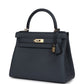 Kelly Retourne 28 Gris Misty Togo Permabrass Hardware