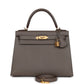 Kelly Sellier 28 Etain Epsom Gold Hardware