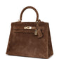 Vintage Kelly Sellier 25 Brown Doblis Gold Hardware