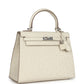 Kelly Sellier 25 Beton Ostrich Palladium Hardware