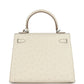 Kelly Sellier 25 Beton Ostrich Palladium Hardware
