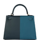 Kelly Sellier 28 Casaque Vert Cypres and Vert Bosphore Epsom Gold Hardware