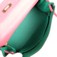 Special Order (HSS) Kelly Retourne 28 Rose Azalee and Vert Vertigo Swift Gold Hardware