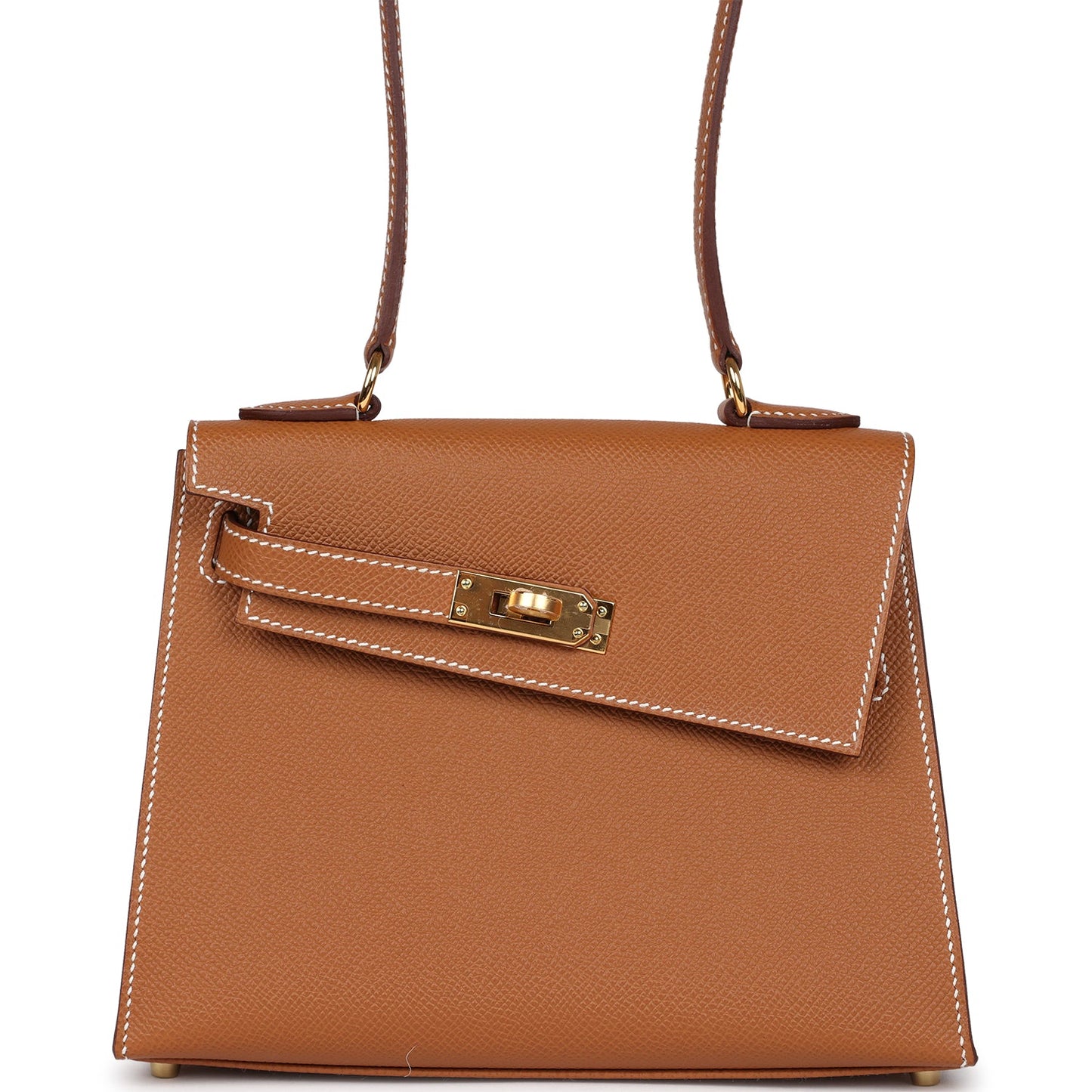 Kelly Sellier en Desordre 20 Gold Epsom Gold Hardware