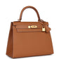 Kelly Sellier 28 Gold Epsom Gold Hardware