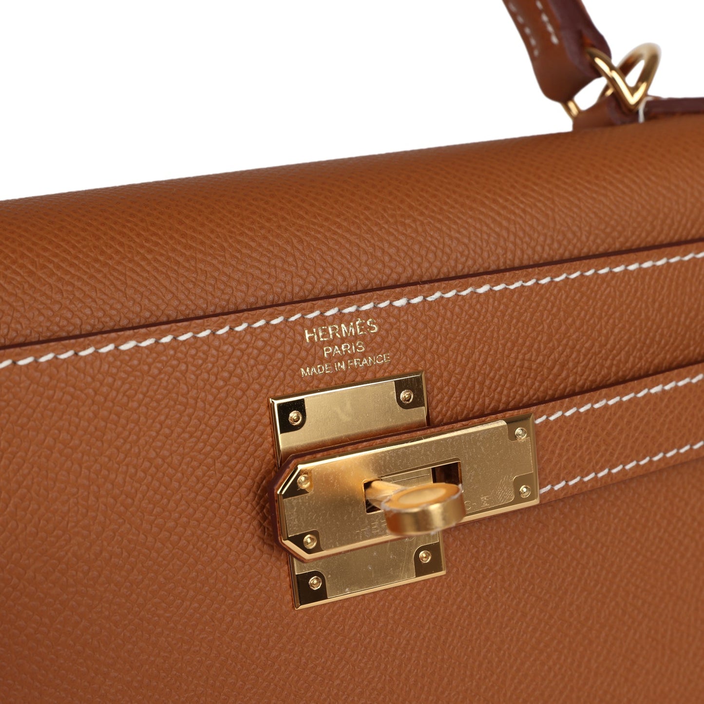 Kelly Sellier 28 Gold Epsom Gold Hardware