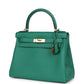 Kelly Retourne 28 Vert Vertigo Clemence Gold Hardware