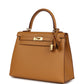 Kelly Sellier 25 Sesame Epsom Gold Hardware