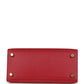 Vintage Kelly Sellier 20 Rouge Vif Courchevel Gold Hardware