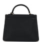 Vintage Kelly Retourne 32 Black Fjord Gold Hardware