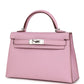 Kelly Sellier 20 Mauve Sylvestre Epsom Palladium Hardware
