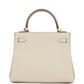 Special Order (HSS) Kelly Retourne 25 Craie Verso Togo Brushed Gold Hardware