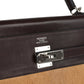 Vintage Kelly Retourne 35 Ebene Evercalf and Blond Troika Palladium Hardware