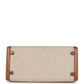 Vintage Kelly Sellier 20 Gold Courchevel and Ecru-Beige Toile H Canvas Gold Hardware