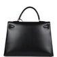 Vintage Kelly Sellier 35 Black Box Gold Hardware