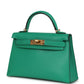 Kelly Sellier 20 Menthe Chevre Chamkila Gold Hardware