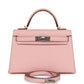 Kelly Sellier 20 Rose Sakura Chevre Mysore Palladium Hardware