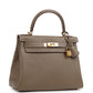 Kelly Retourne 28 Etoupe Clemence Gold Hardware
