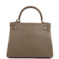 Kelly Retourne 28 Etoupe Clemence Gold Hardware