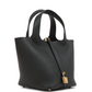 Picotin Lock 18 Black Clemence Gold Hardware