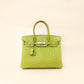 Hermes Vert Anis Ostrich Birkin 30 Bag