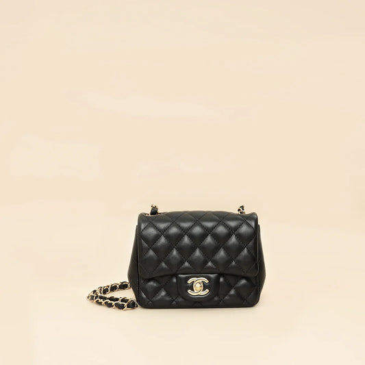 Chanel Black CC Classic Mini Square
