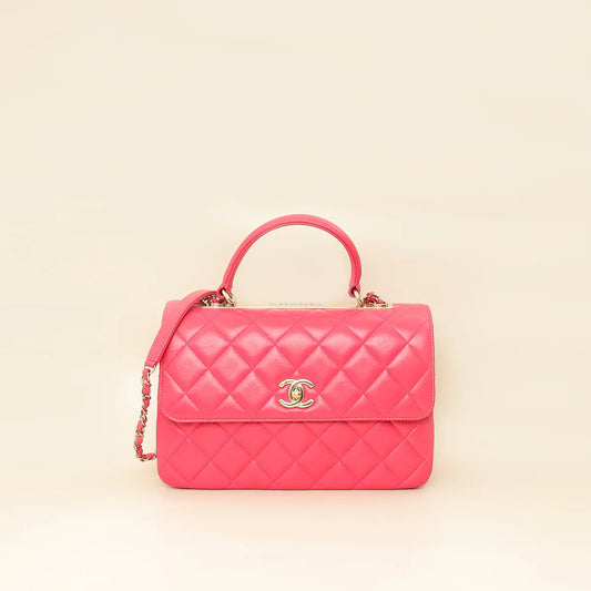 Chanel Hot Pink CC Trendy Flap