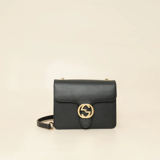 Gucci Black Interlocking G Chain